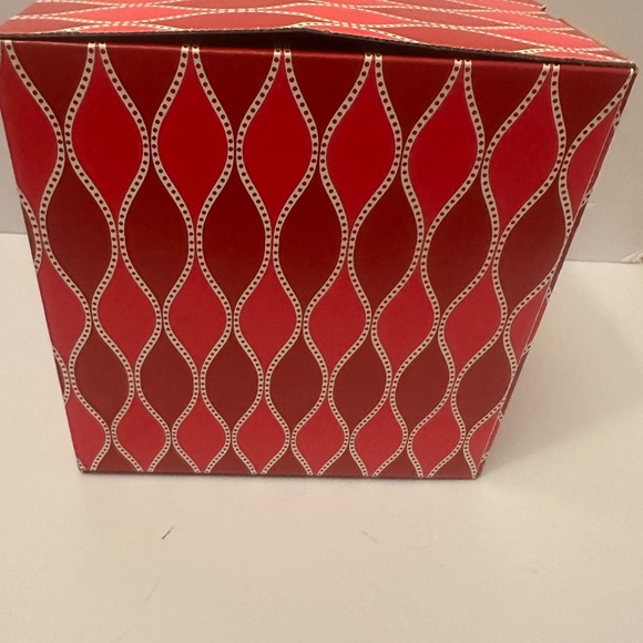Mystery Red Decorative Box with White Pattern With Accessories Items. NWT - Picture 3 of 4